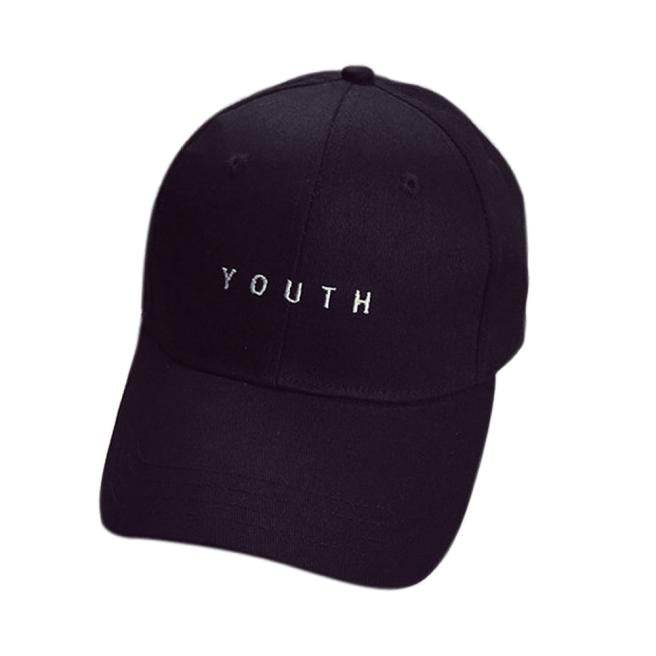 Youth Letter Print Baseball Cap- Cotton Hat Unisex - Faithacle