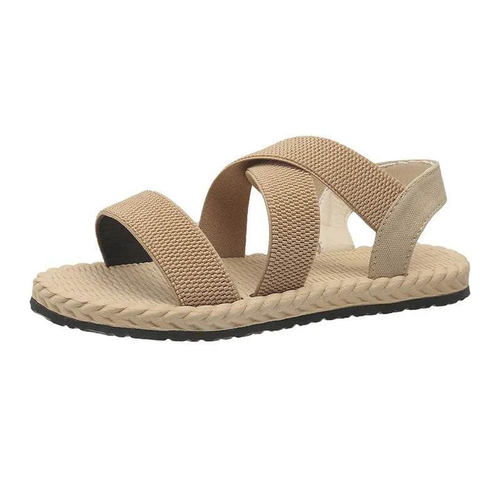 Open Toe Flats Sandals - Faithacle
