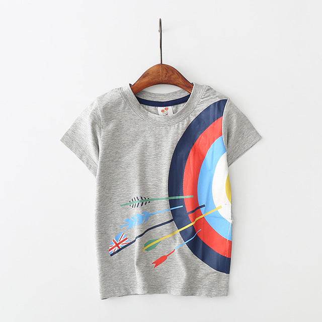 Baby Boys T Shirt Cotton Short Sleeve T Shirt Tops Tees 2-8 Year - Faithacle