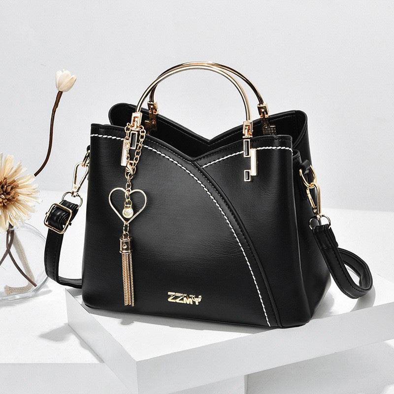 Handbag Korean Style Color Block Large Capacity Women - Faithacle