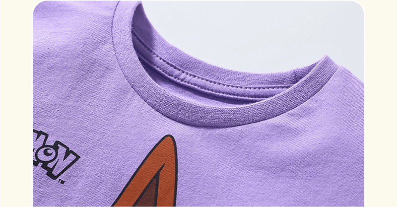 Pokemon purple - Knitted Wear Cartoon Cute Cotton Children T shirt - Faithacle