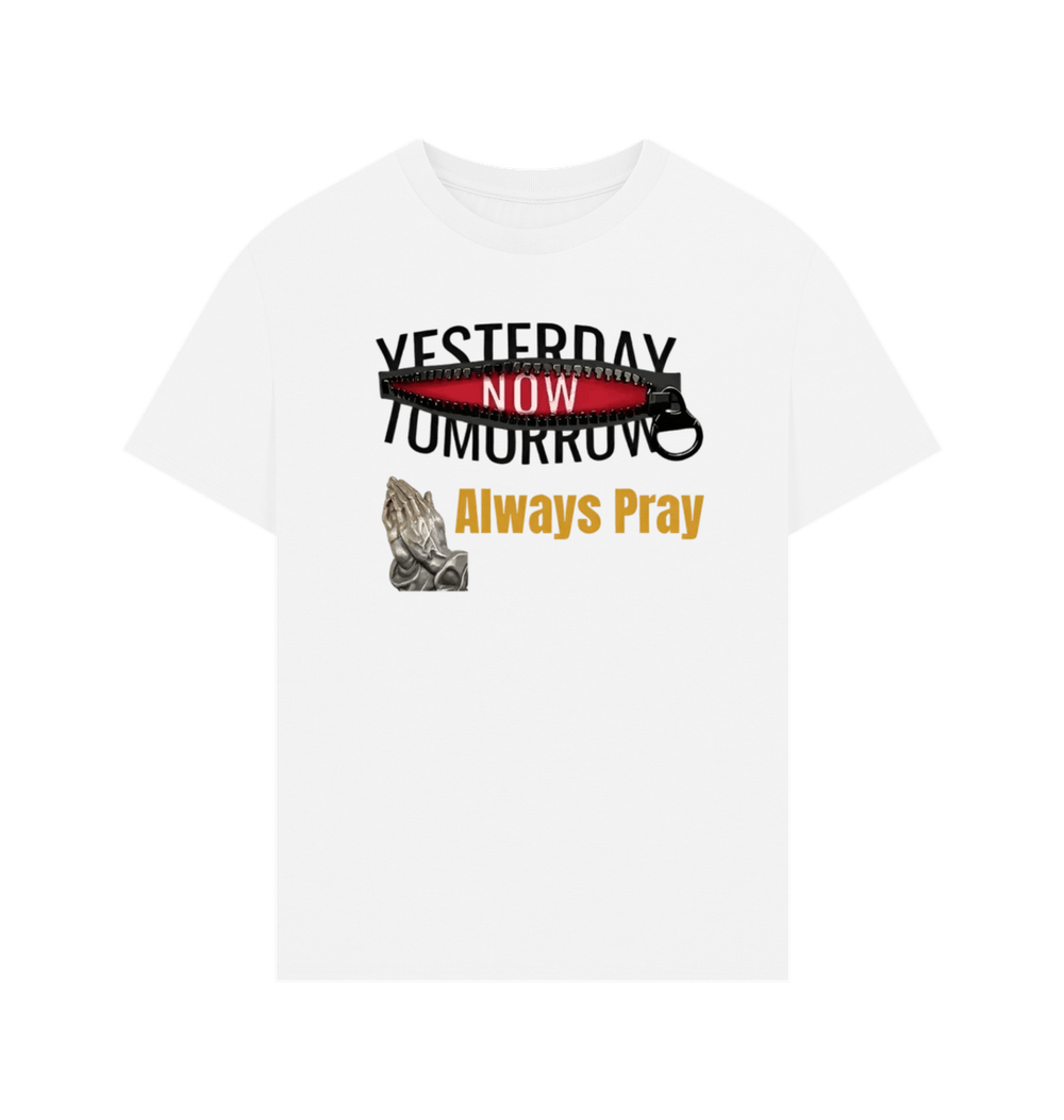 White Printed T-shirt Front
