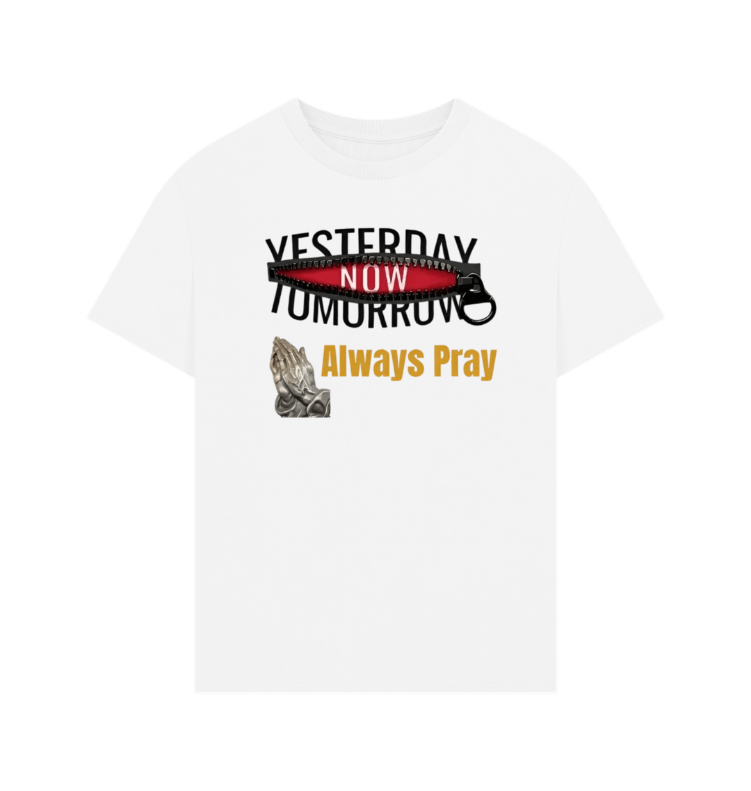 White Printed T-shirt Front