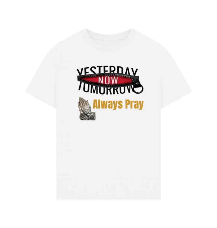 White Printed T-shirt Front