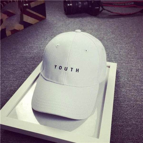 Youth Letter Print Baseball Cap- Cotton Hat Unisex - Faithacle