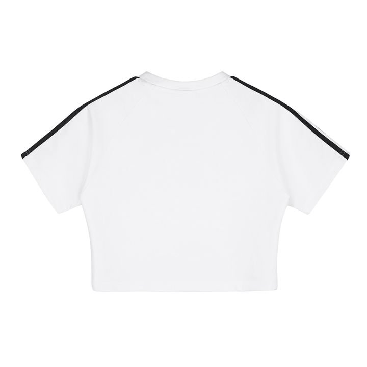 I Know My Worth - Women's White Taped Cooling Crop Top