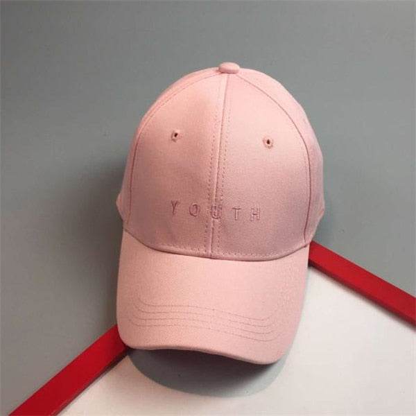 Youth Letter Print Baseball Cap- Cotton Hat Unisex - Faithacle