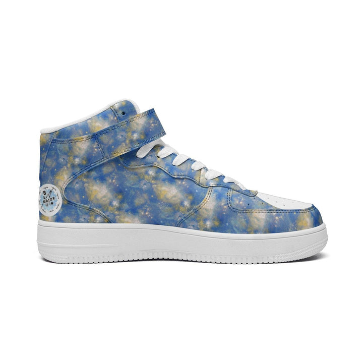 Circle of Fifths - B Flat major Unisex high Top Leather Sneakers - Faithacle