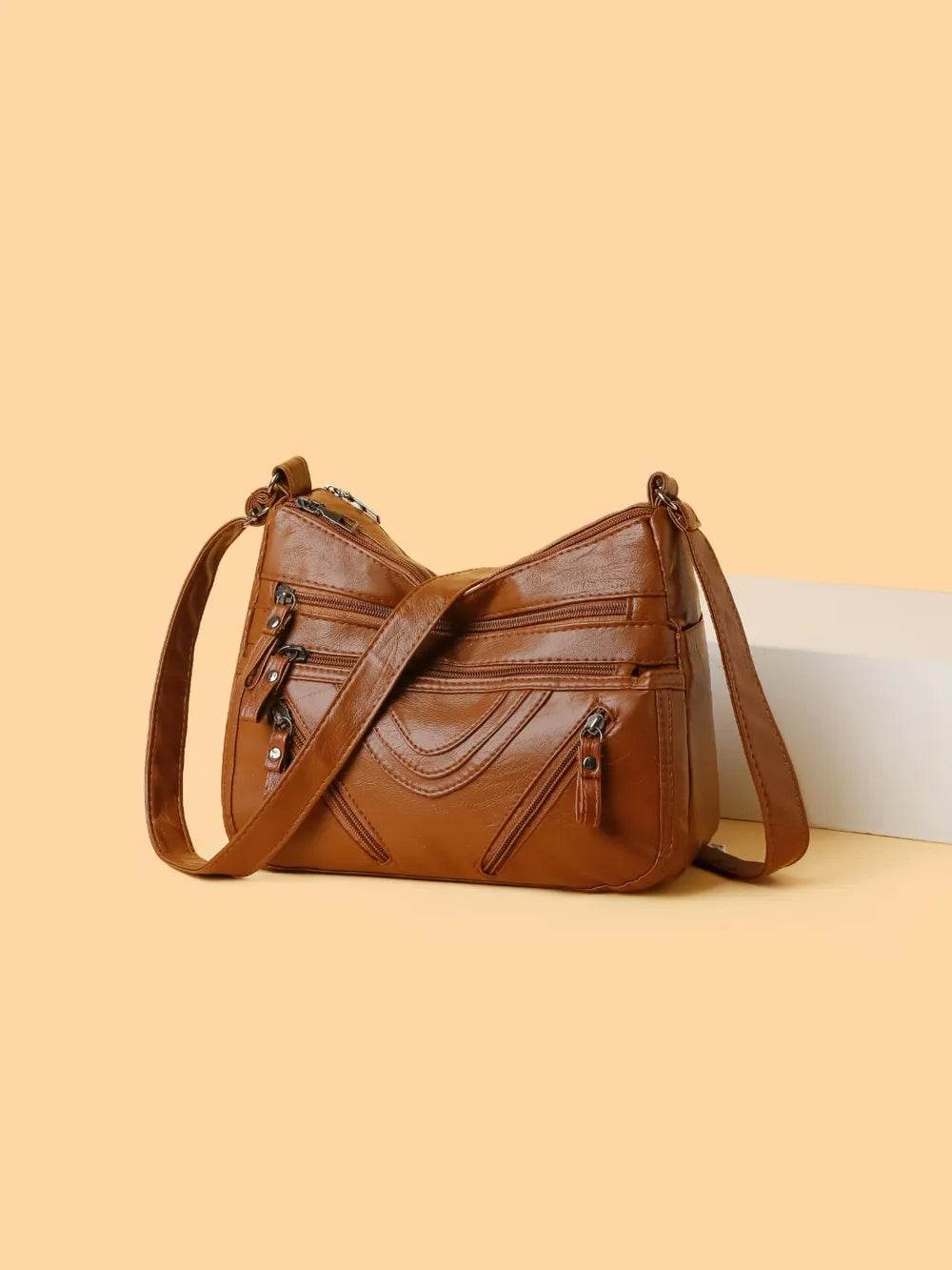 PU Multi-Compartment Crossbody Bag Women - Faithacle