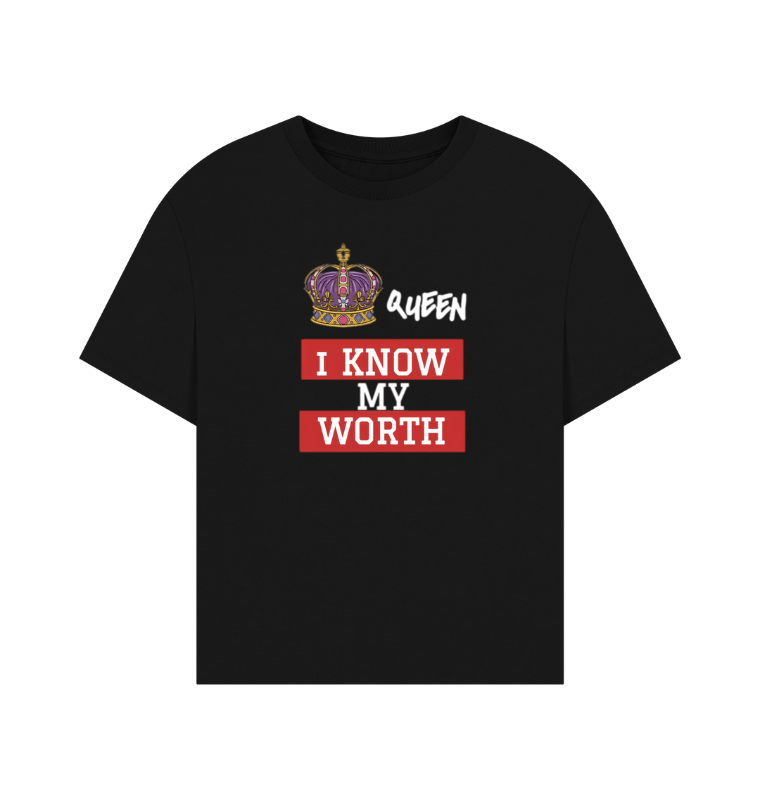 Black Printed T-shirt Front