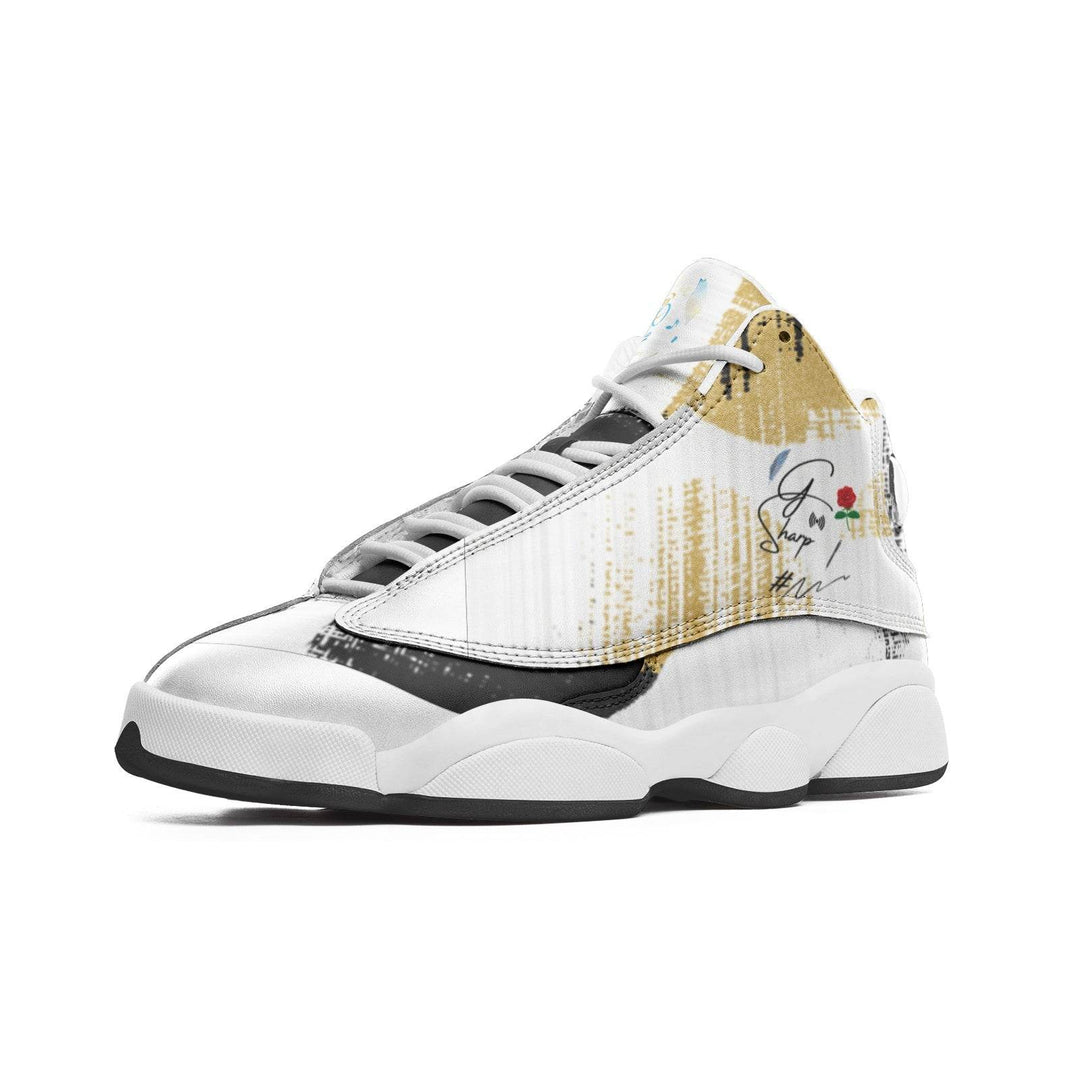 Circle of Fifths - G Sharp Unisex High Top Leather Sneakers - Faithacle