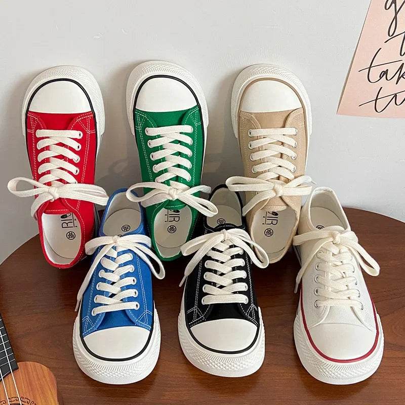 Women Canvas Shoes Fashion - Casual High Top Woman Vulcanize - Faithacle