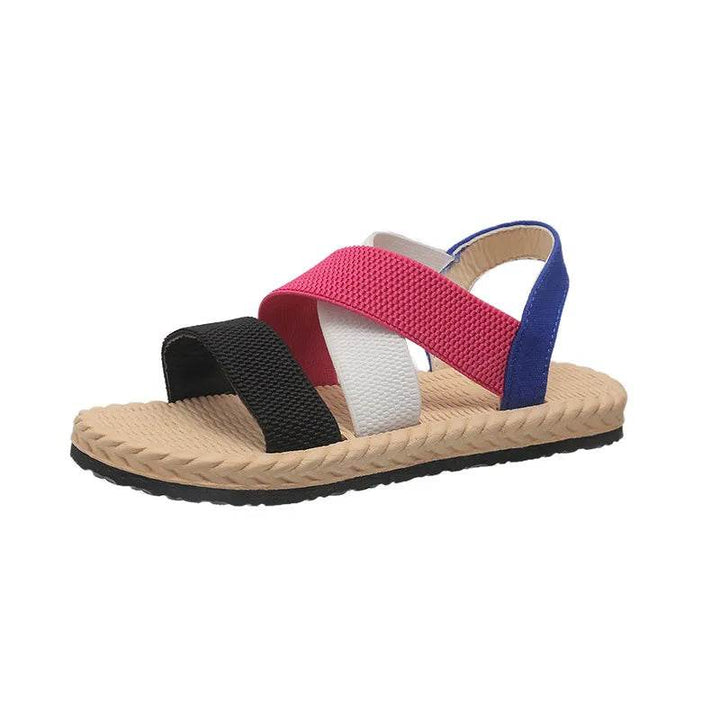 Open Toe Flats Sandals - Faithacle