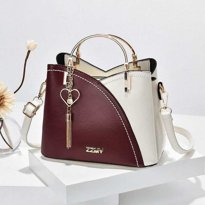 Handbag Korean Style Color Block Large Capacity Women - Faithacle