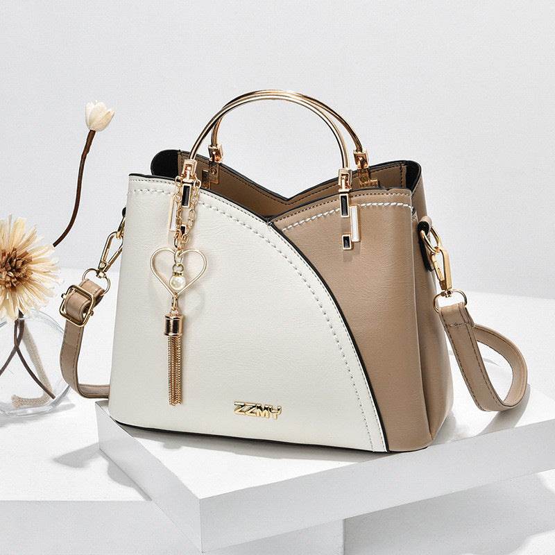 Handbag Korean Style Color Block Large Capacity Women - Faithacle