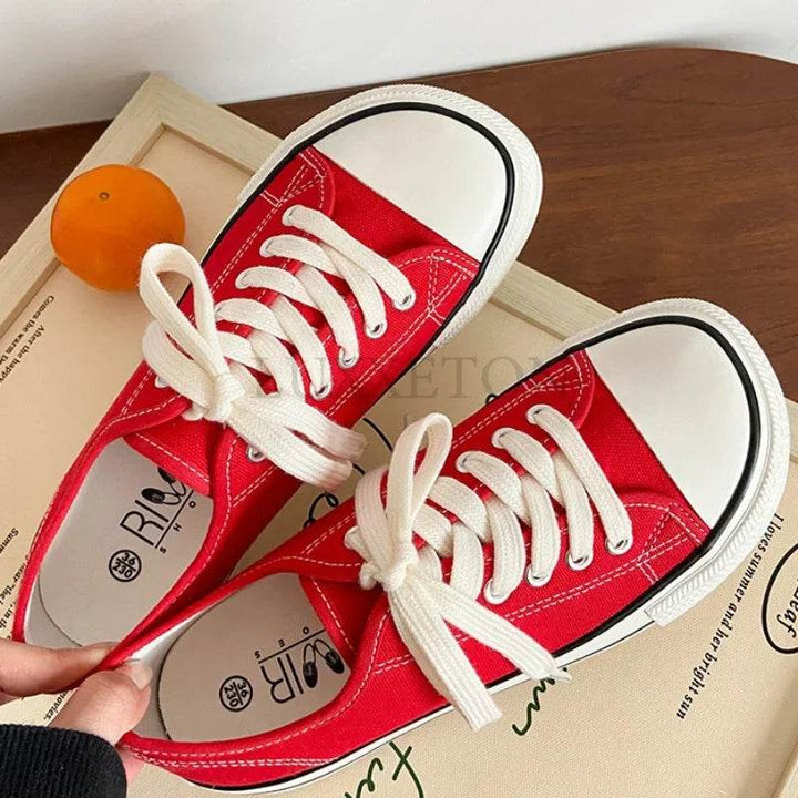 Women Canvas Shoes Fashion - Casual High Top Woman Vulcanize - Faithacle