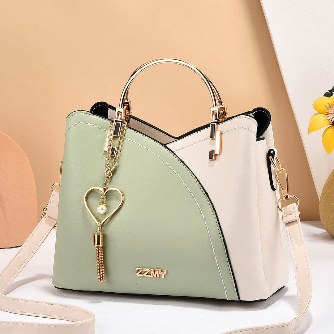Handbag Korean Style Color Block Large Capacity Women - Faithacle