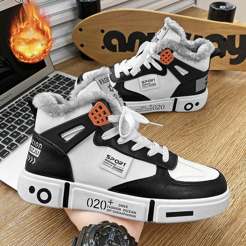 Fashion x Sport Men Shoes Waterproof Non-Slip Plush Sneakers - Faithacle