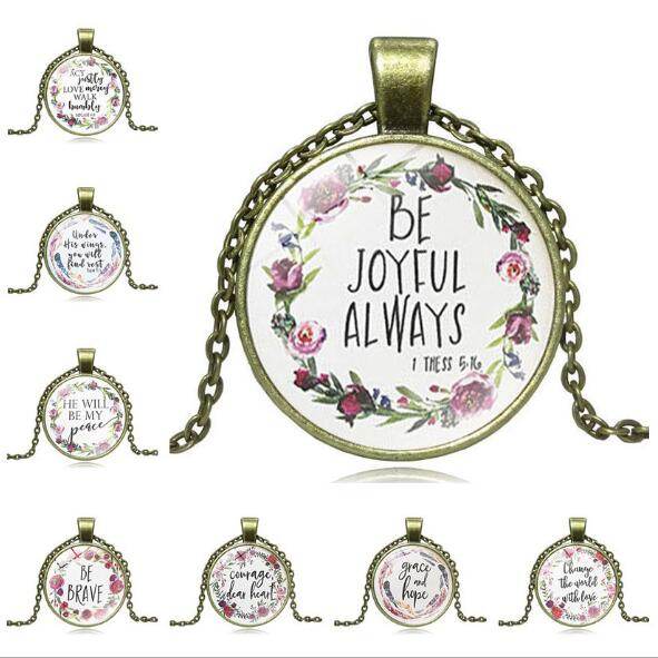 Bible verse necklace Christian faith gifts - Faithacle