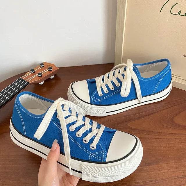 Women Canvas Shoes Fashion - Casual High Top Woman Vulcanize - Faithacle
