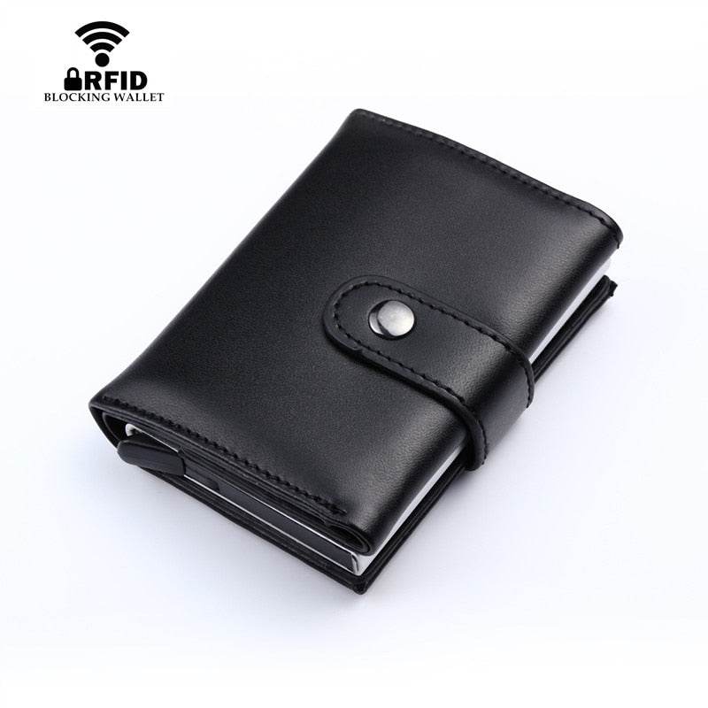 Wallet unisex Genuine Leather Credit card Case id - Faithacle