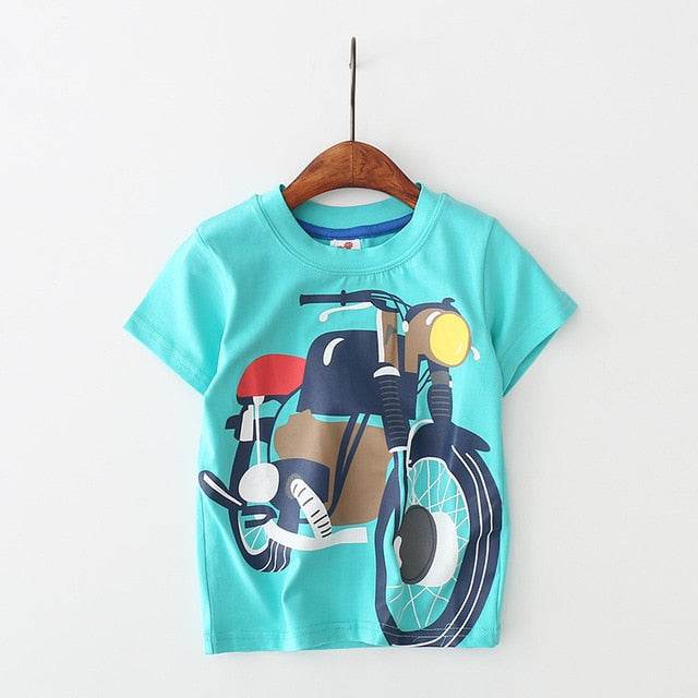Baby Boys T Shirt Cotton Short Sleeve T Shirt Tops Tees 2-8 Year - Faithacle
