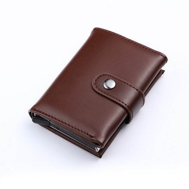 Wallet unisex Genuine Leather Credit card Case id - Faithacle