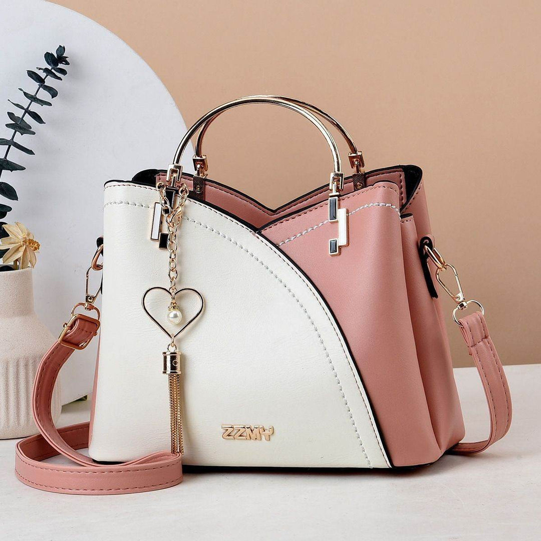 Handbag Korean Style Color Block Large Capacity Women - Faithacle