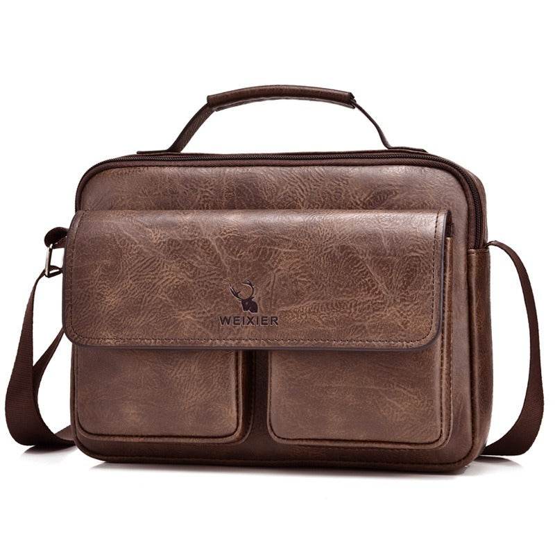 Men's Business Satchel Shoulder Messenger Bag - Faithacle