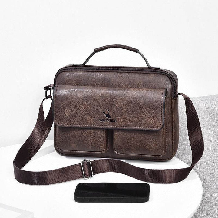 Men's Business Satchel Shoulder Messenger Bag - Faithacle