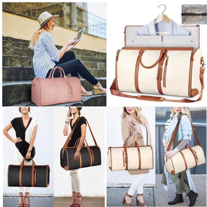 Women Folding handbag - convenient crossbody travel business luggage - Faithacle