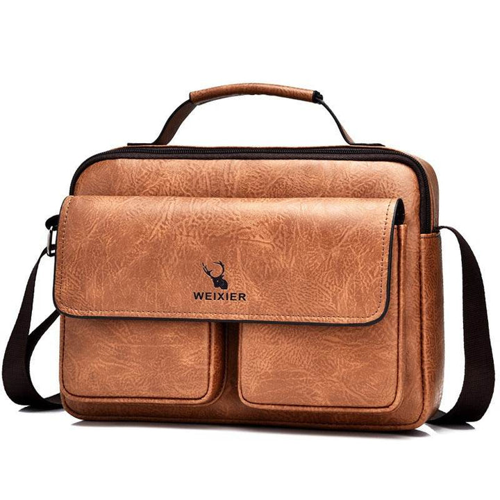 Men's Business Satchel Shoulder Messenger Bag - Faithacle