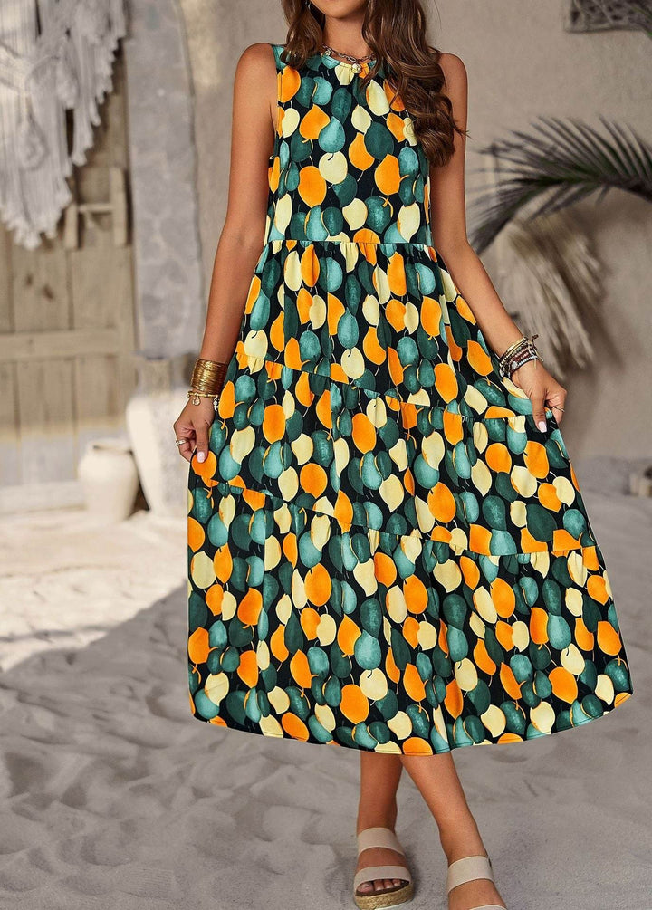 Fashion Dress Spring/Summer Hanging Neck Loose Vacation Dress - Faithacle