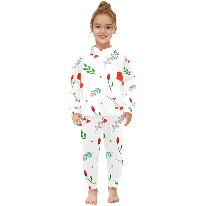 Little Girls' Crew Neck Long Pajama Set (Sets 18) - Faithacle
