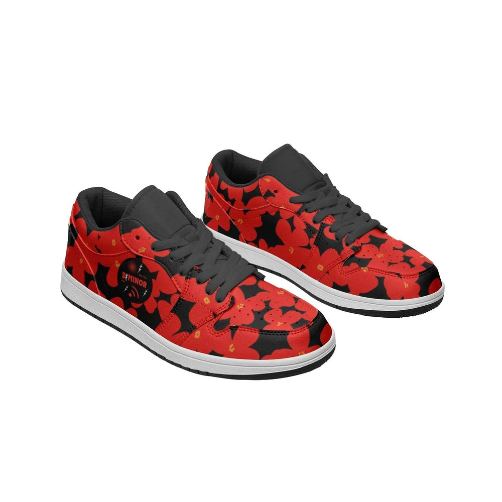 Circle of Fifths - D Minor Unisex Low Top Leather Sneakers - Faithacle
