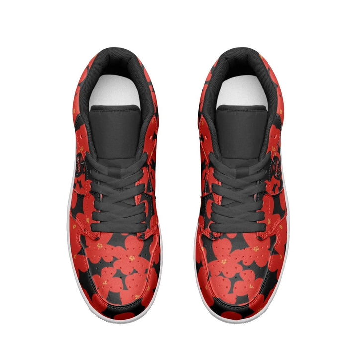 Circle of Fifths - D Minor Unisex Low Top Leather Sneakers - Faithacle