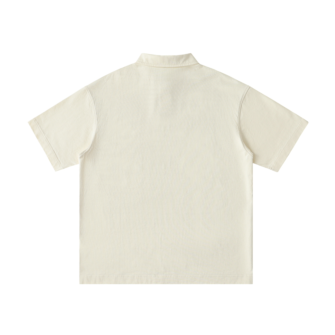 Final Outcome = Success - Unisex Loose Cotton Short Sleeve Polo Shirt