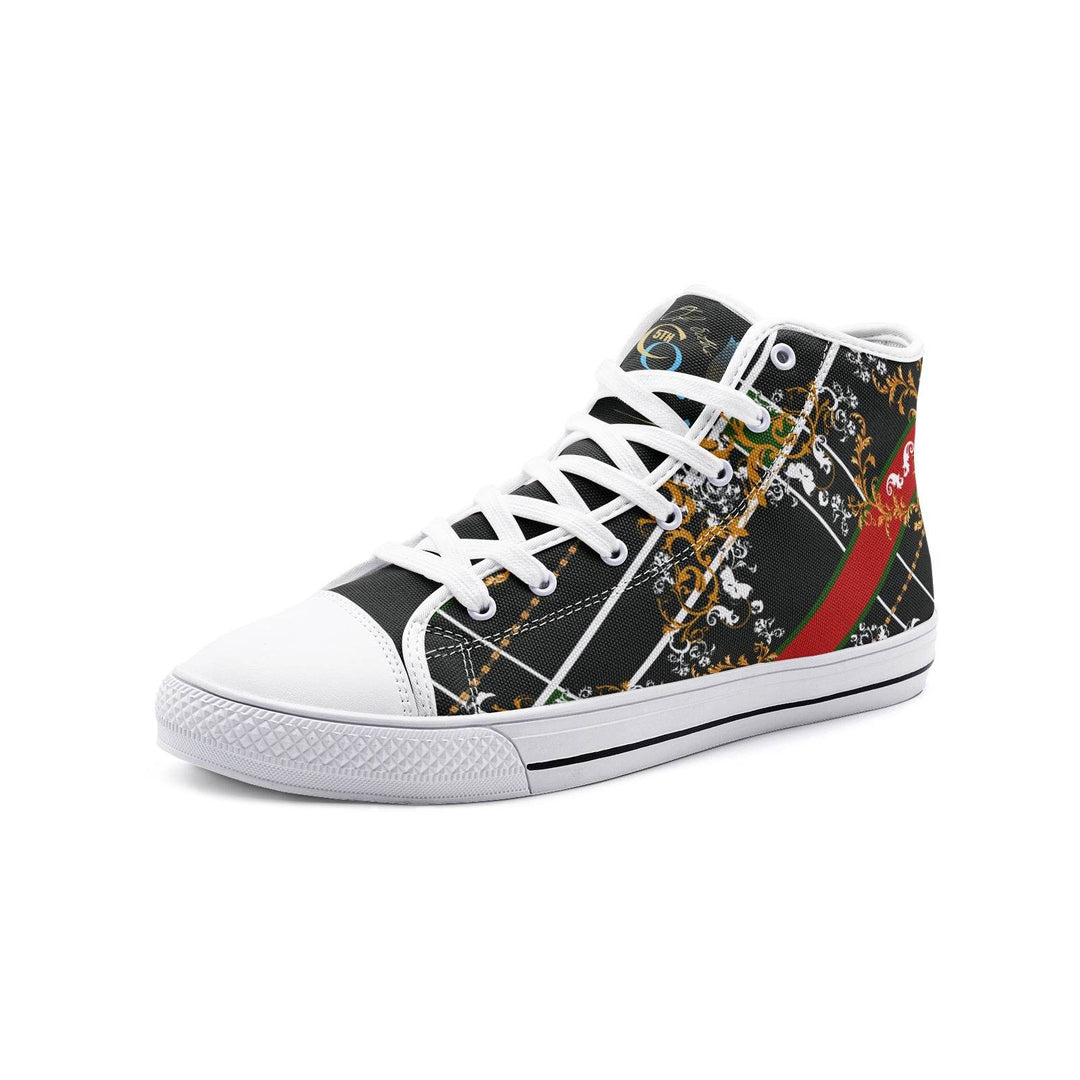 Circle of Fifths - E Minor Unisex High Top Canvas Shoes - Faithacle