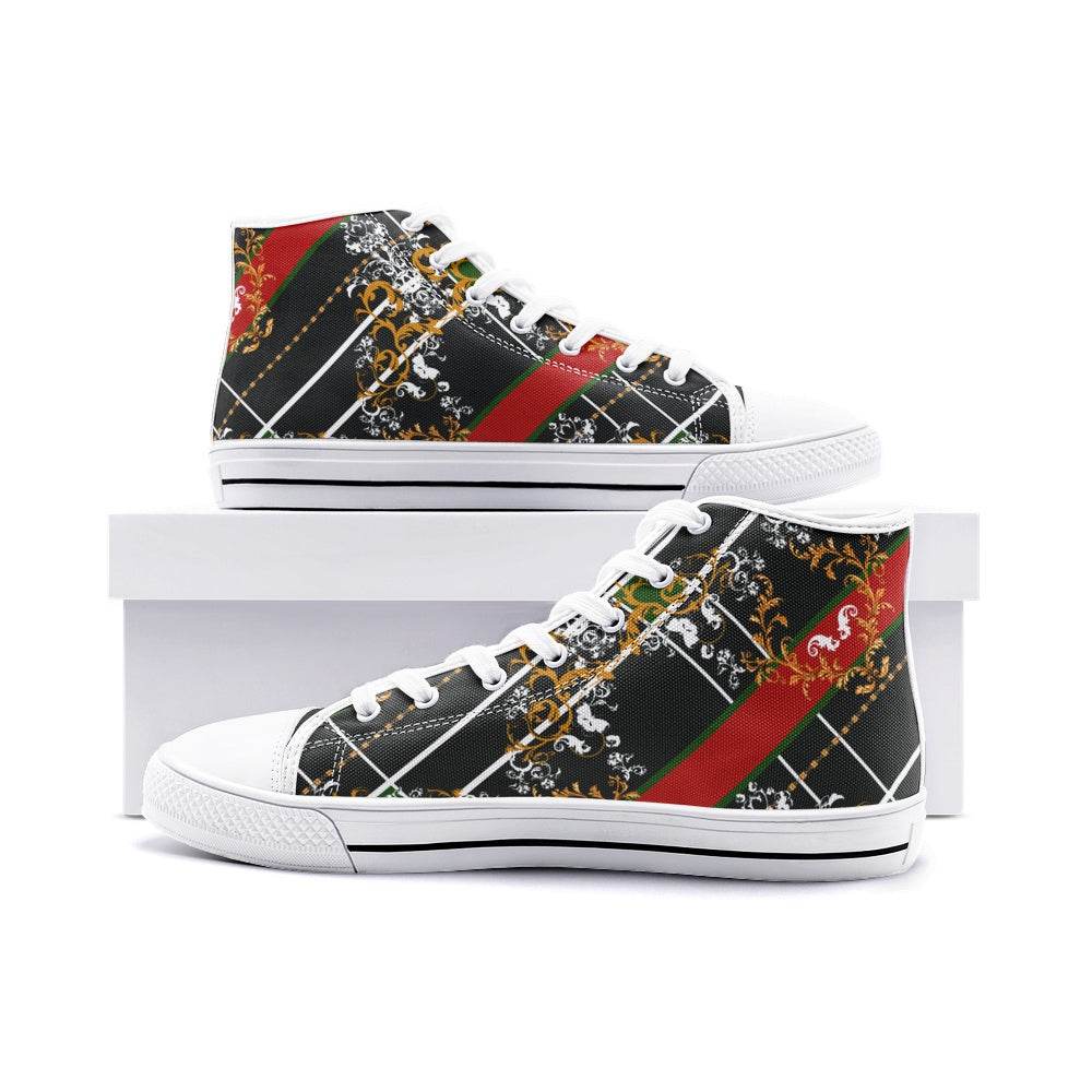 Circle of Fifths - E Minor Unisex High Top Canvas Shoes - Faithacle