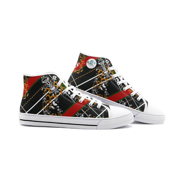 Circle of Fifths - E Minor Unisex High Top Canvas Shoes - Faithacle