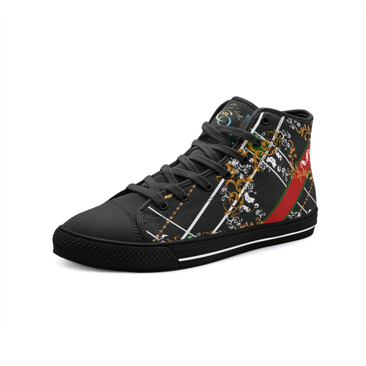 Circle of Fifths - E Minor Unisex High Top Canvas Shoes - Faithacle