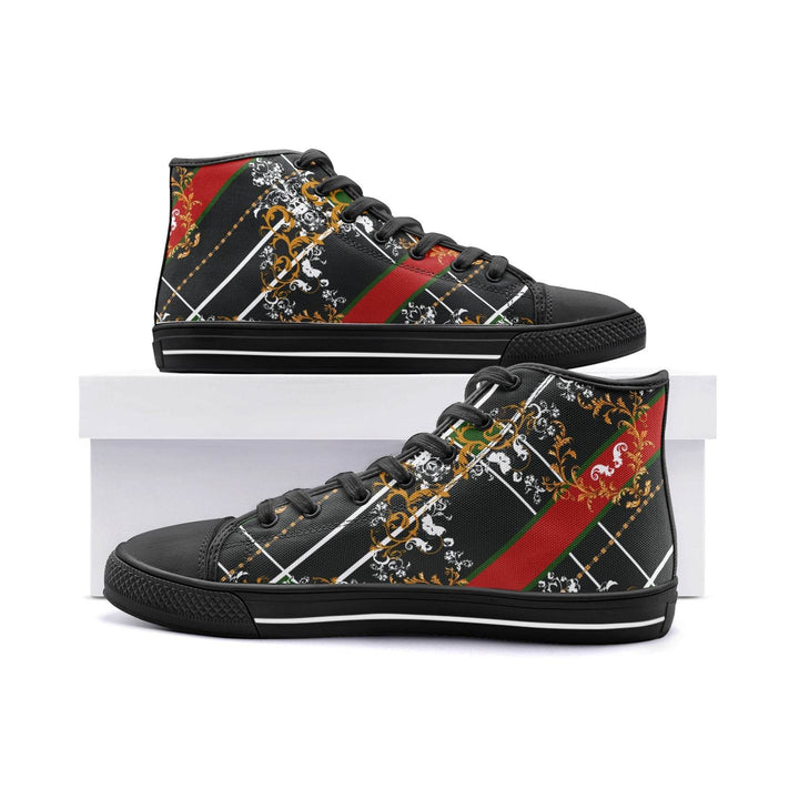 Circle of Fifths - E Minor Unisex High Top Canvas Shoes - Faithacle