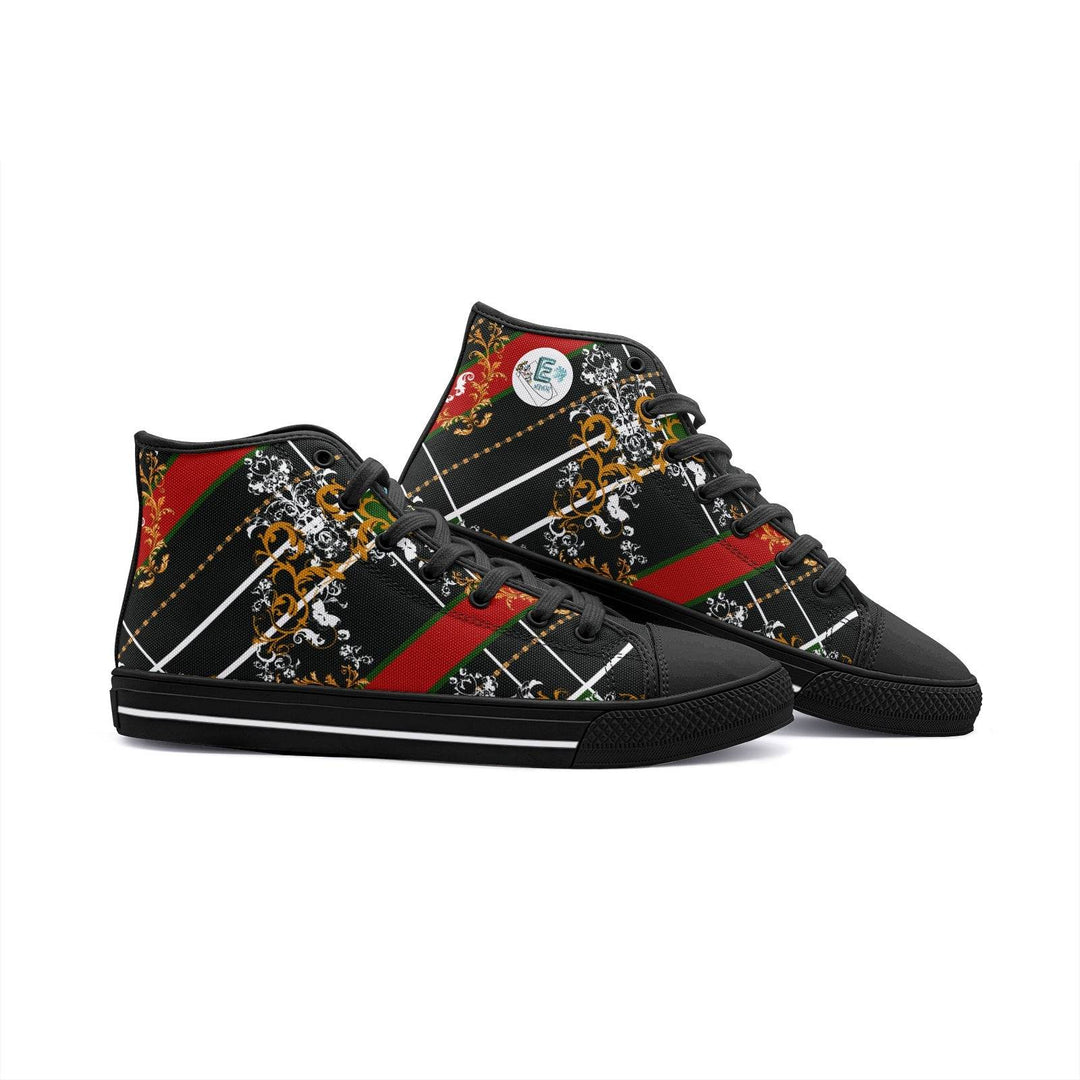 Circle of Fifths - E Minor Unisex High Top Canvas Shoes - Faithacle