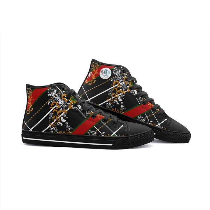 Circle of Fifths - E Minor Unisex High Top Canvas Shoes - Faithacle