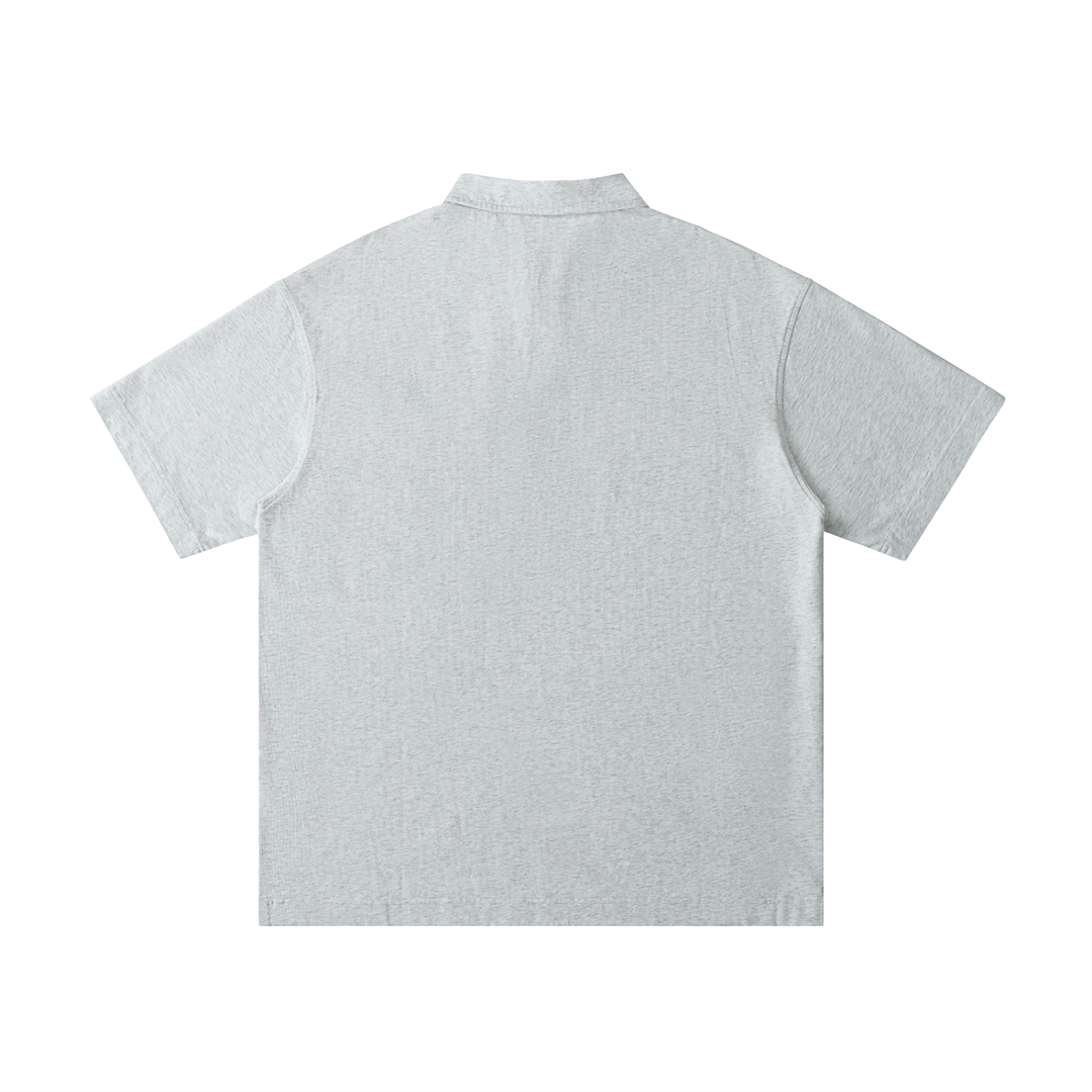 Final Outcome = Success - Unisex Loose Cotton Short Sleeve Polo Shirt