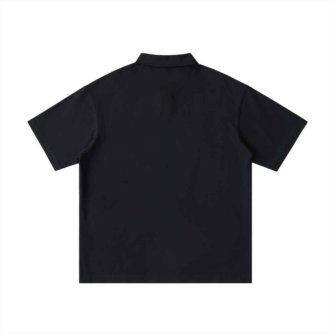 Final Outcome = Success - Unisex Loose Cotton Short Sleeve Polo Shirt