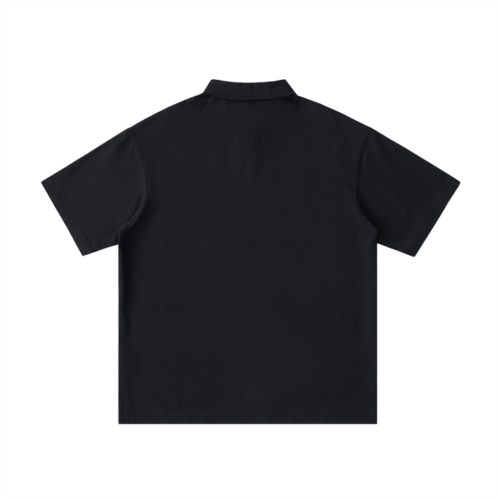 Final Outcome = Success - Unisex Loose Cotton Short Sleeve Polo Shirt