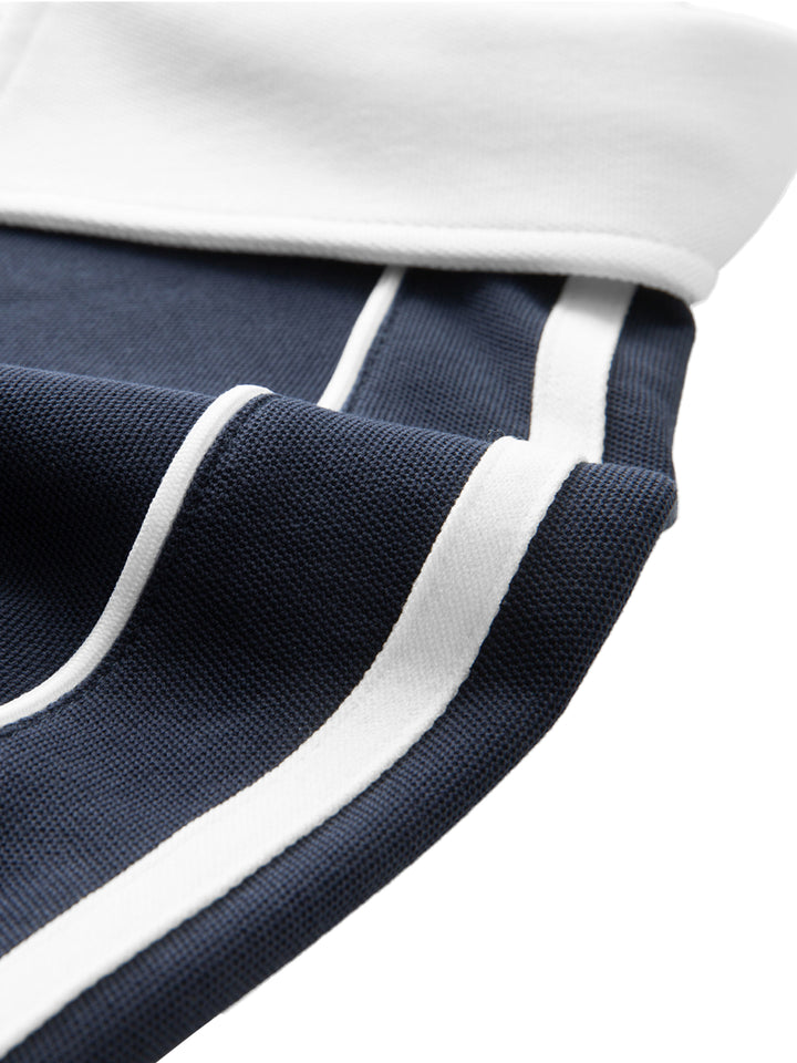 Final Outcome = Success - Unisex Contrast Collar Short-Sleeve Polo Shirt